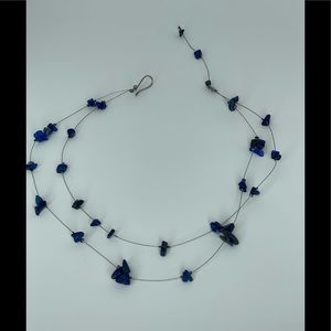 Lapis Crystal Silver 910 Necklace